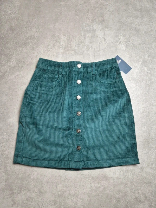 Jupe trapèze Hollister Vert Émeraude taille S