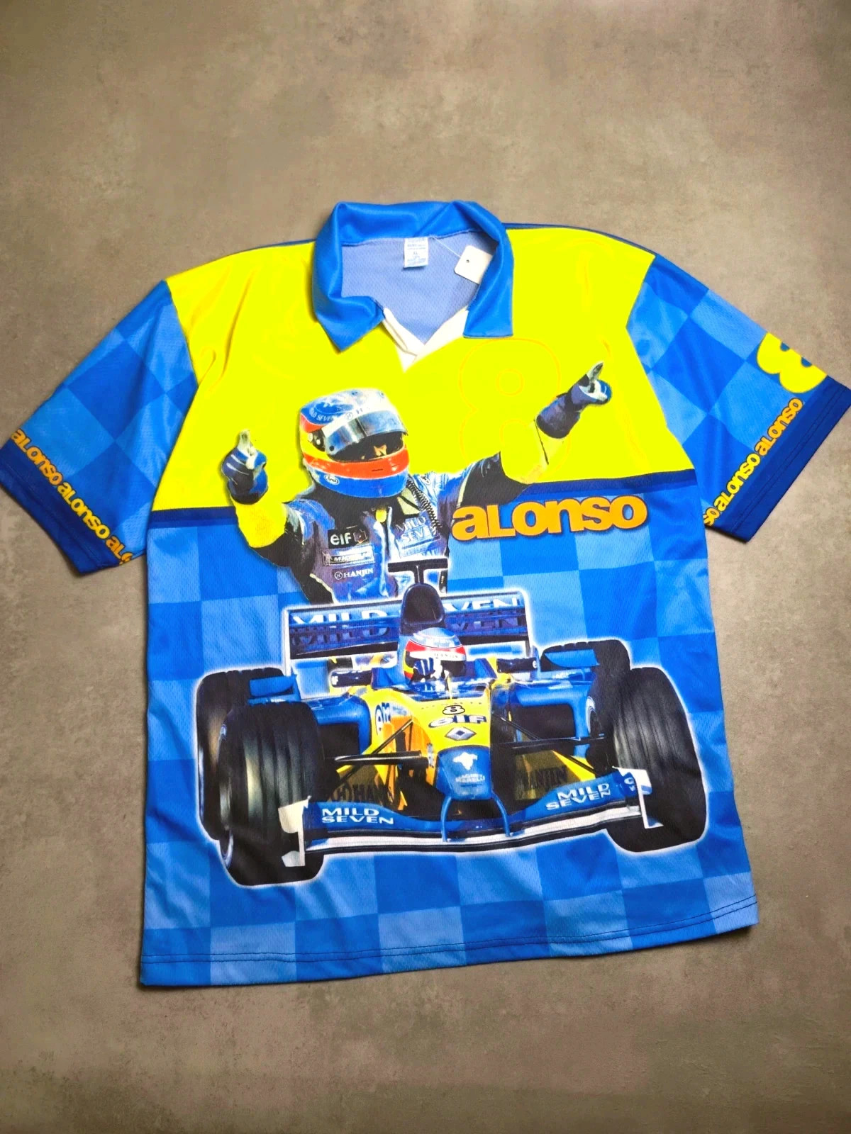Maillot fernando alonso Mara Bleu taille XL