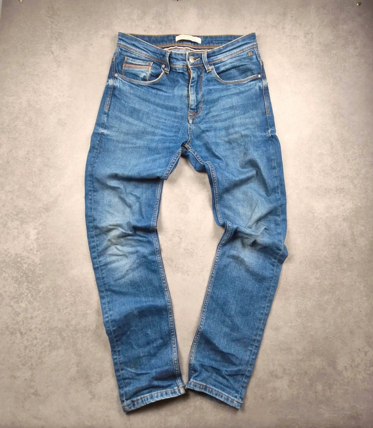 Jeans droit Zara Bleu taille 38