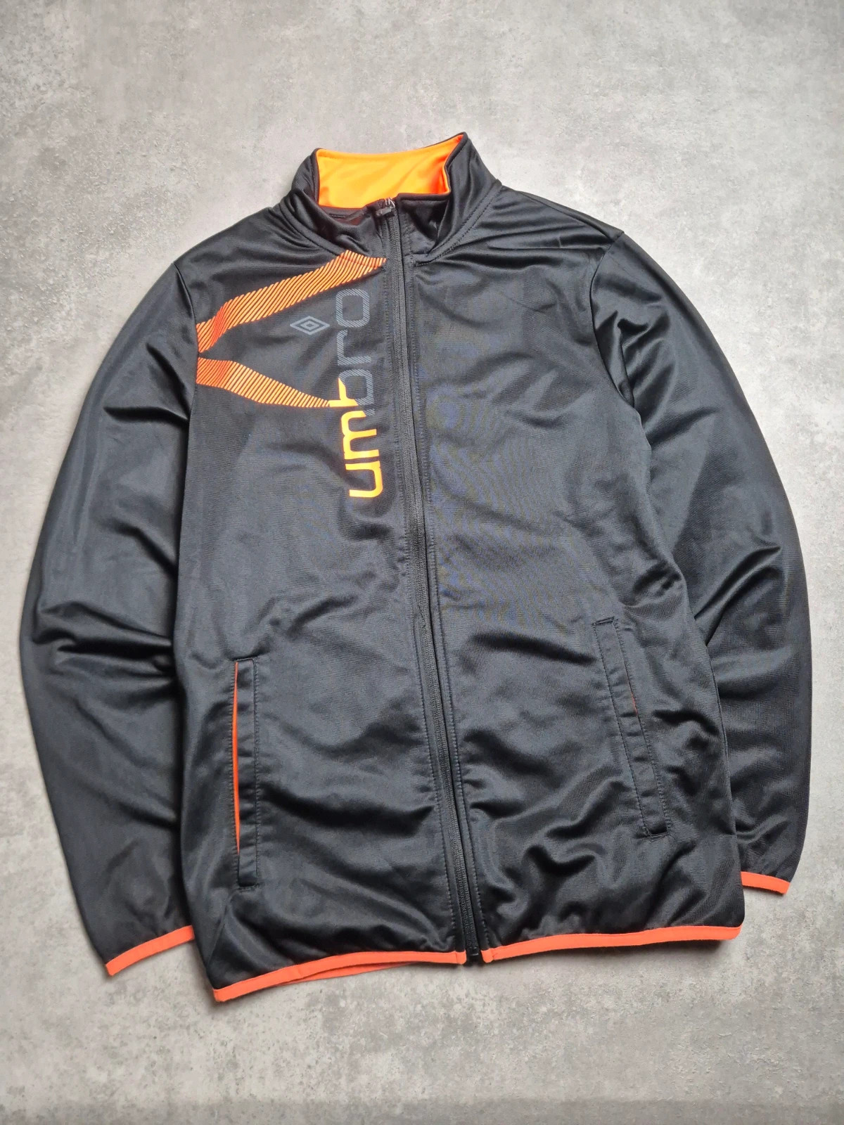 Veste Umbro Noir, Orange taille S