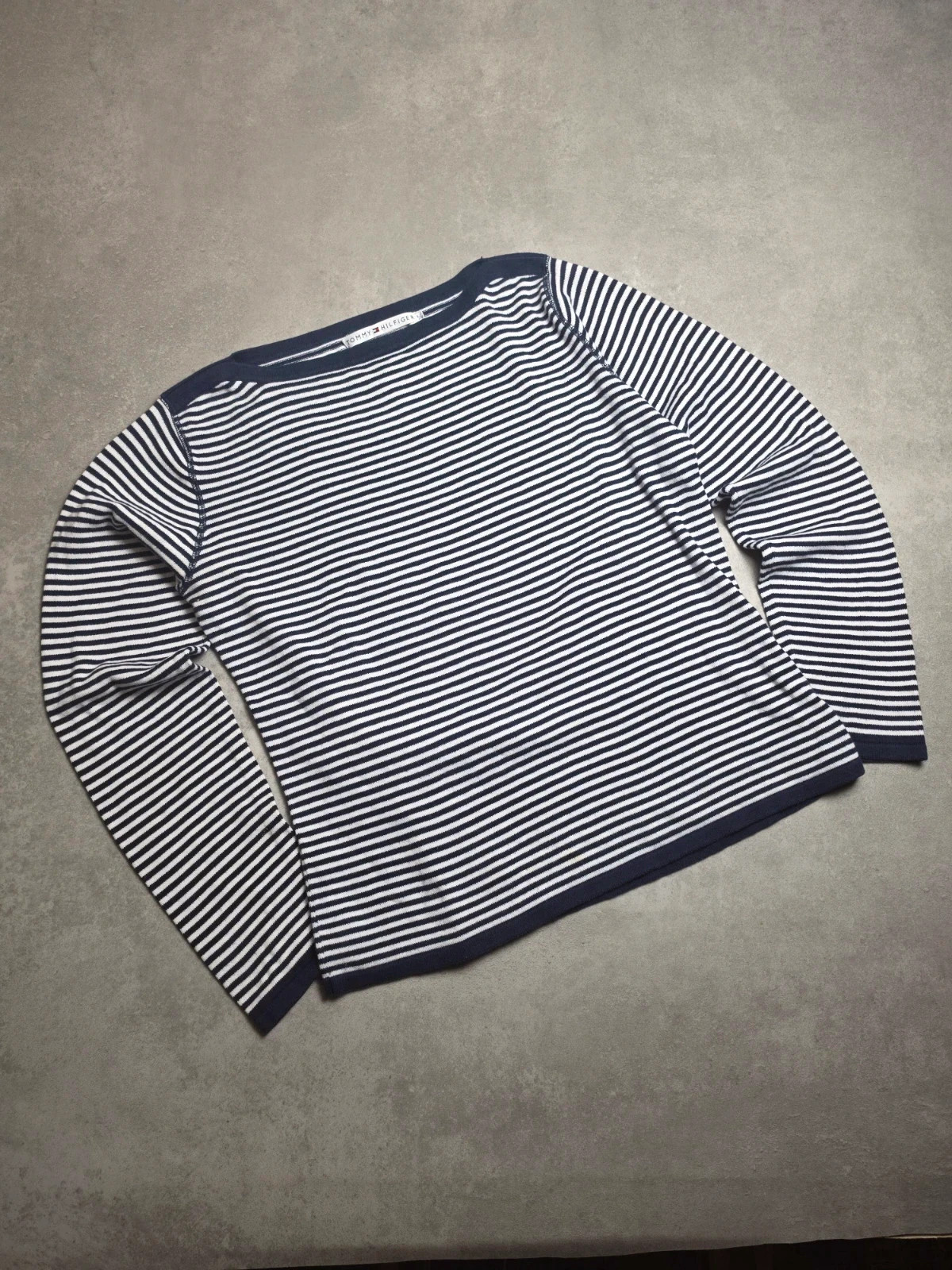 Pull Tommy hilfiger Marine, Blanc taille L