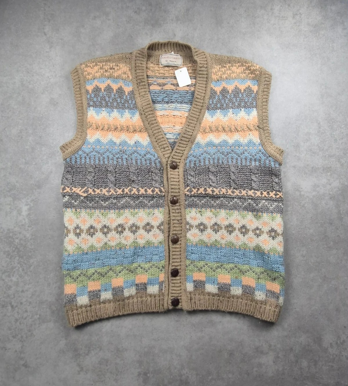 Cardigan sans manche Angelo greco Beige taille XXL