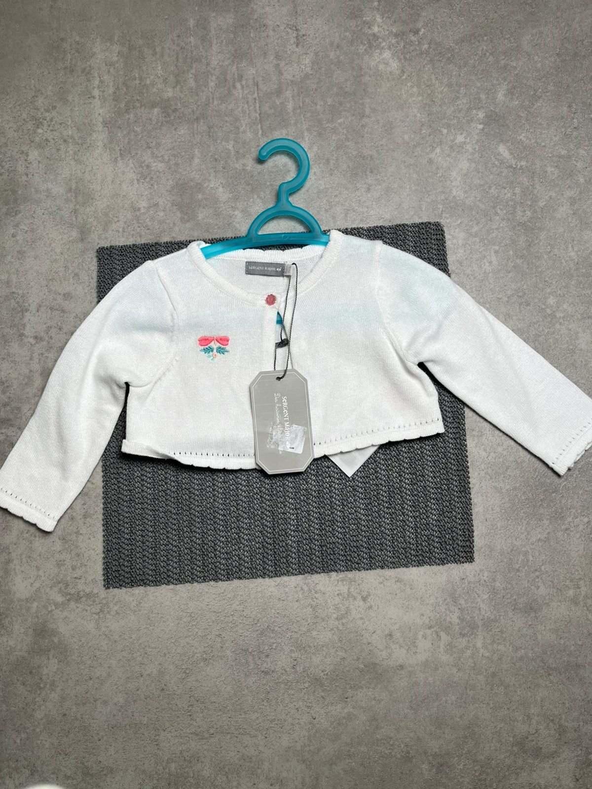 Gilet blanc sergent major  taille 9mois