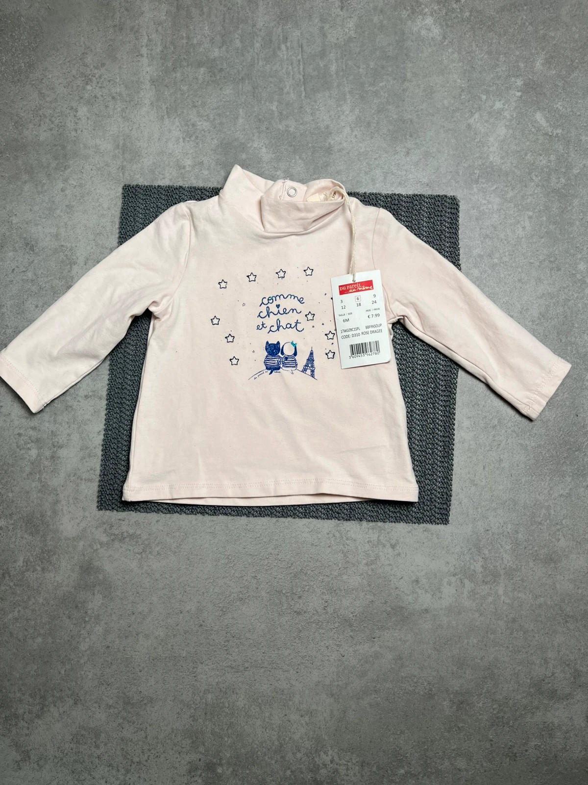 Tee shirt du pareil au même taille 6 mois