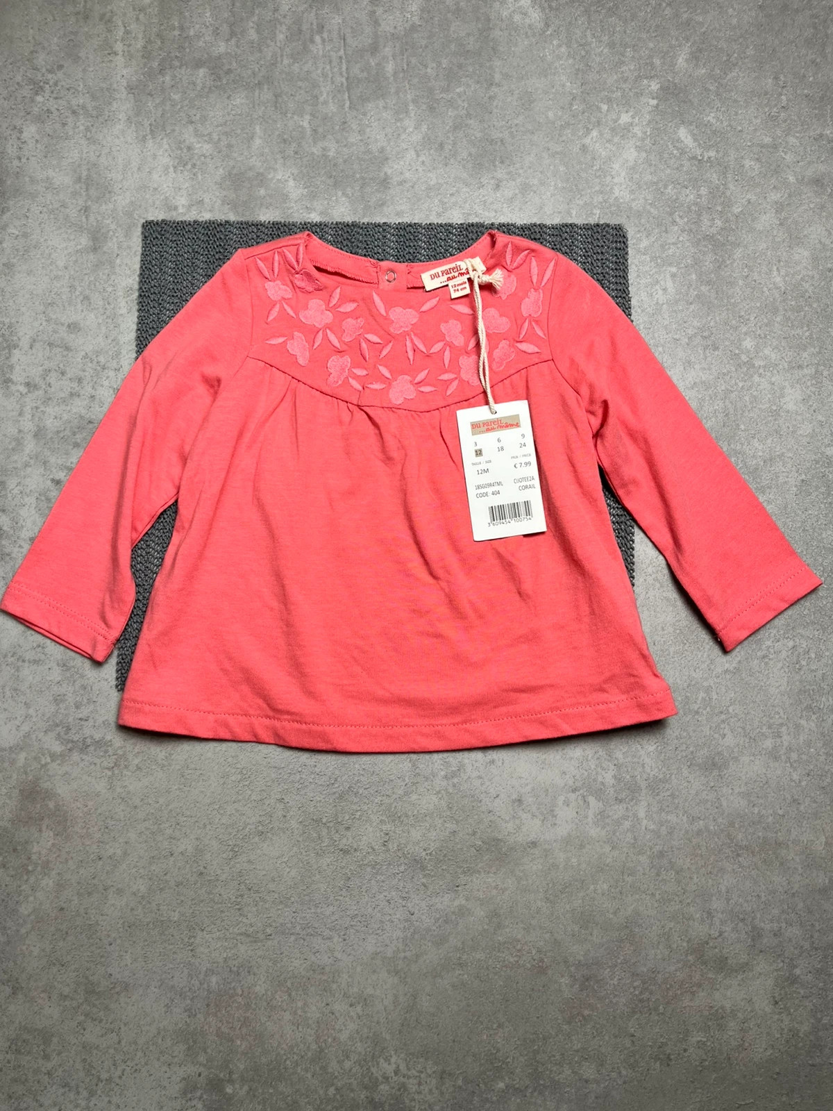 Tee shirt fille du pareil au même taille 12 mois