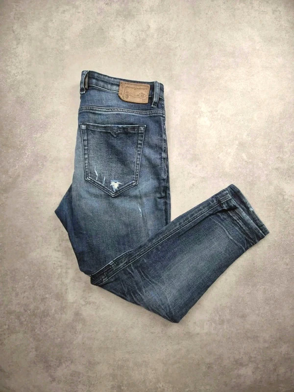 Jean Diesel Eazee homme jogger denim / tapered confort W28 L32 bleu foncé