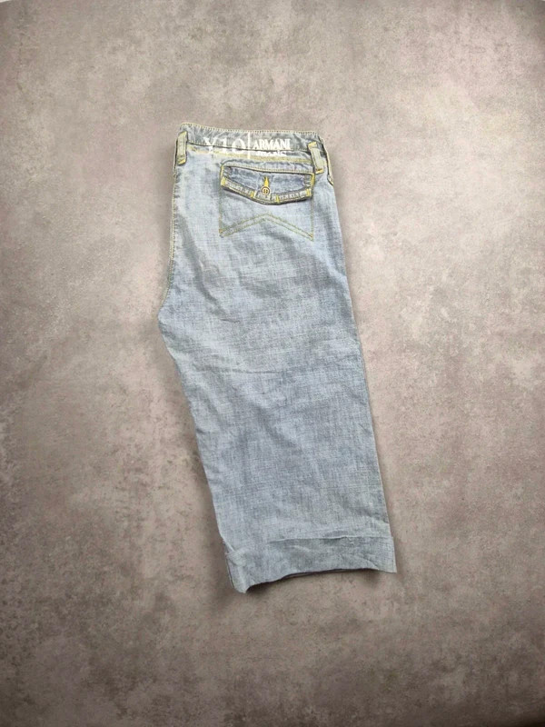 Short en jean Armani