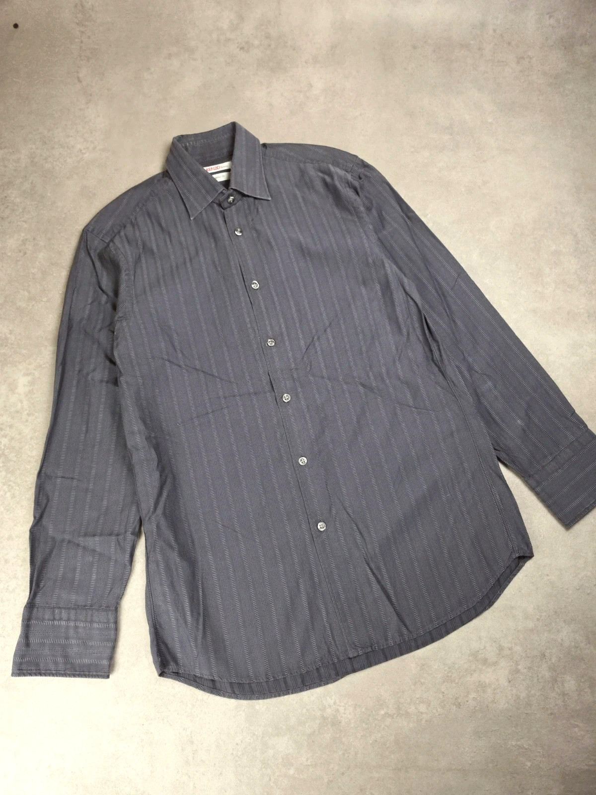 Chemise manche longue Kenzo Noir, Gris taille M