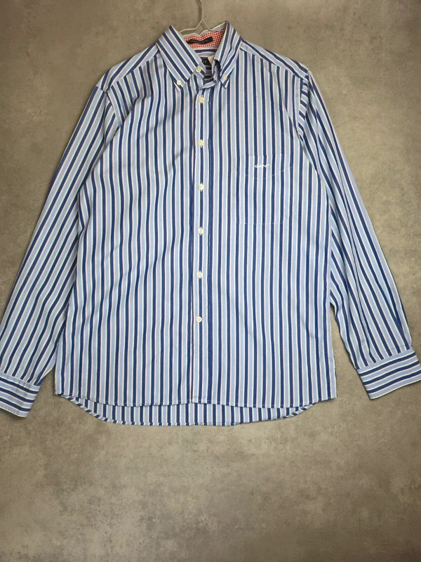 Chemise manche longue Gant Bleu taille S