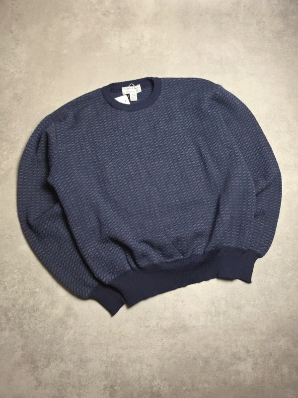 Pull 100% laine vierge Tricots st.raphael Marine, Bleu taille M