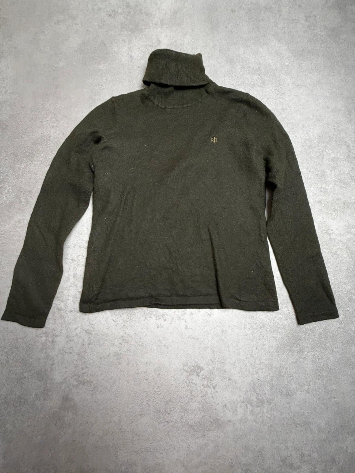 Pull à col roule Ralph lauren Vert foncé taille S LRL0123