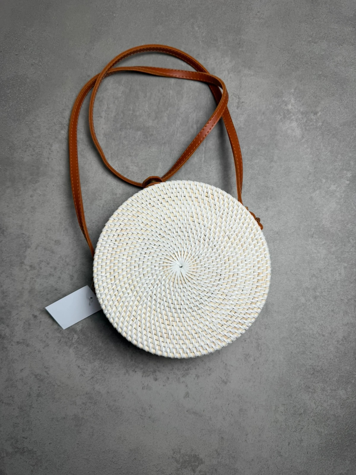 Sac bandoulière en paille Sans marque Blanc taille TU SAC2