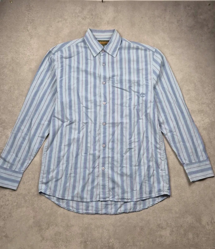 Chemise manche longue Timberland Bleu taille S TIM466