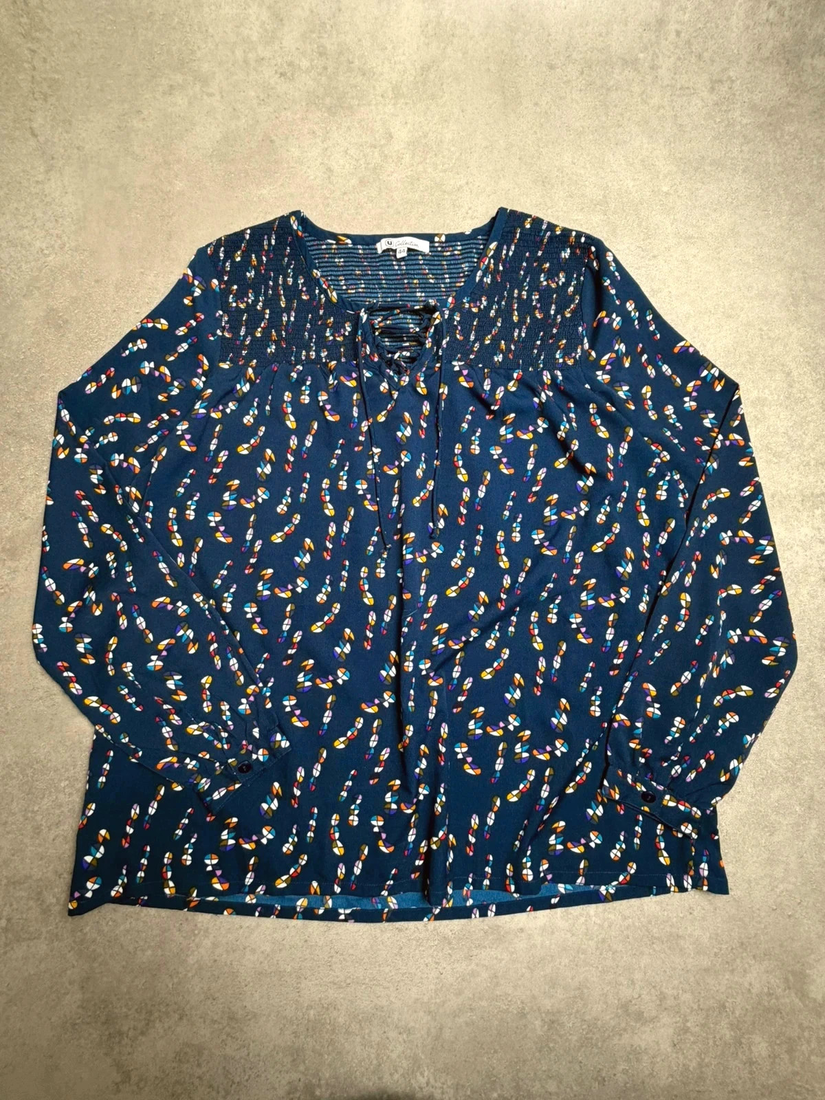 Chemisier Super u Bleu taille 44 SR