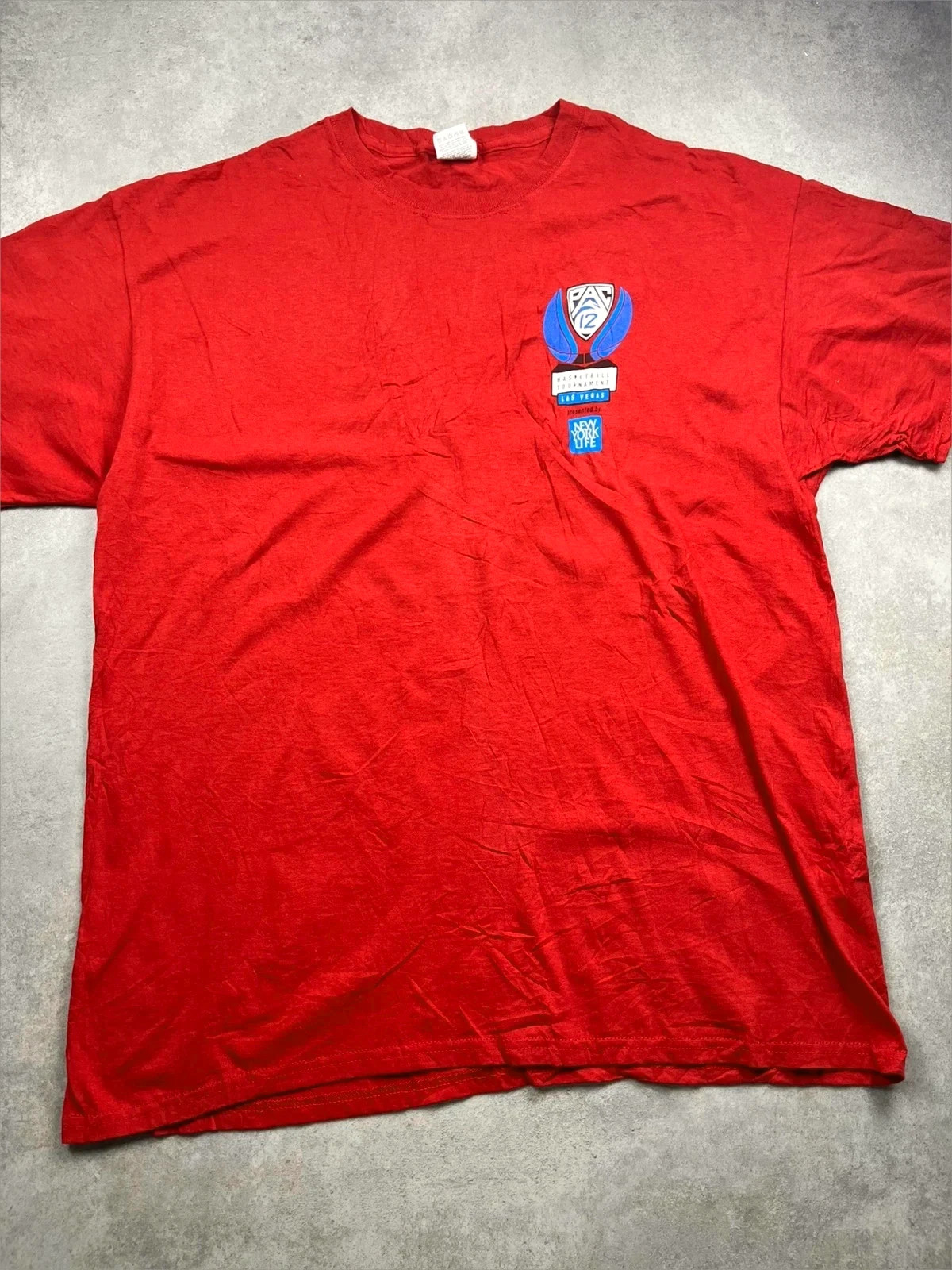 Tee-shirt Fruit of the loom Basketball tournament las vegas Rouge taille XL