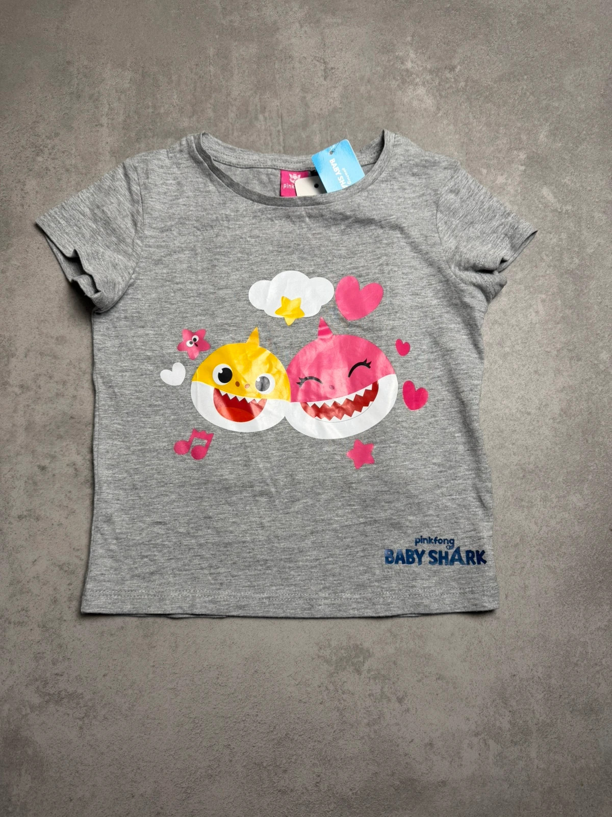 Tee-shirt Pinkfong Gris taille 5 ANS PON047