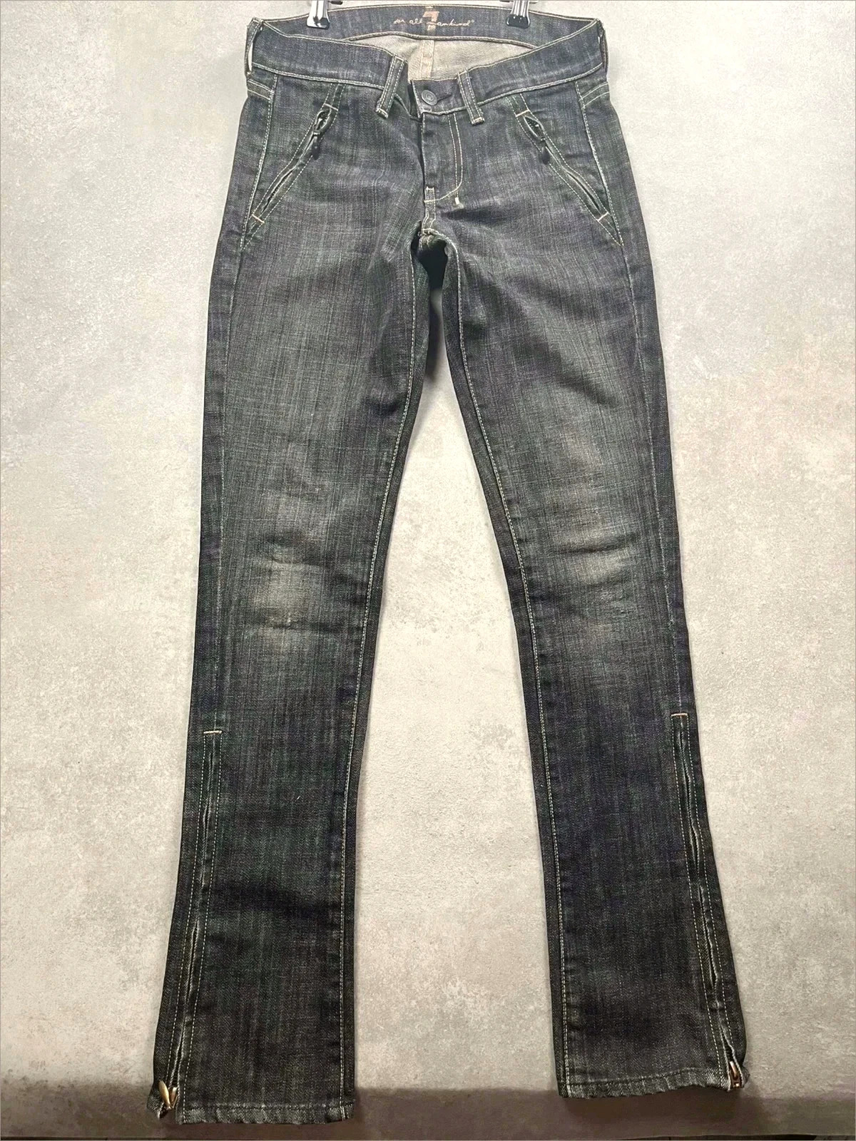 Jeans skinny 7 for all mankind Gris/noir Taille 34