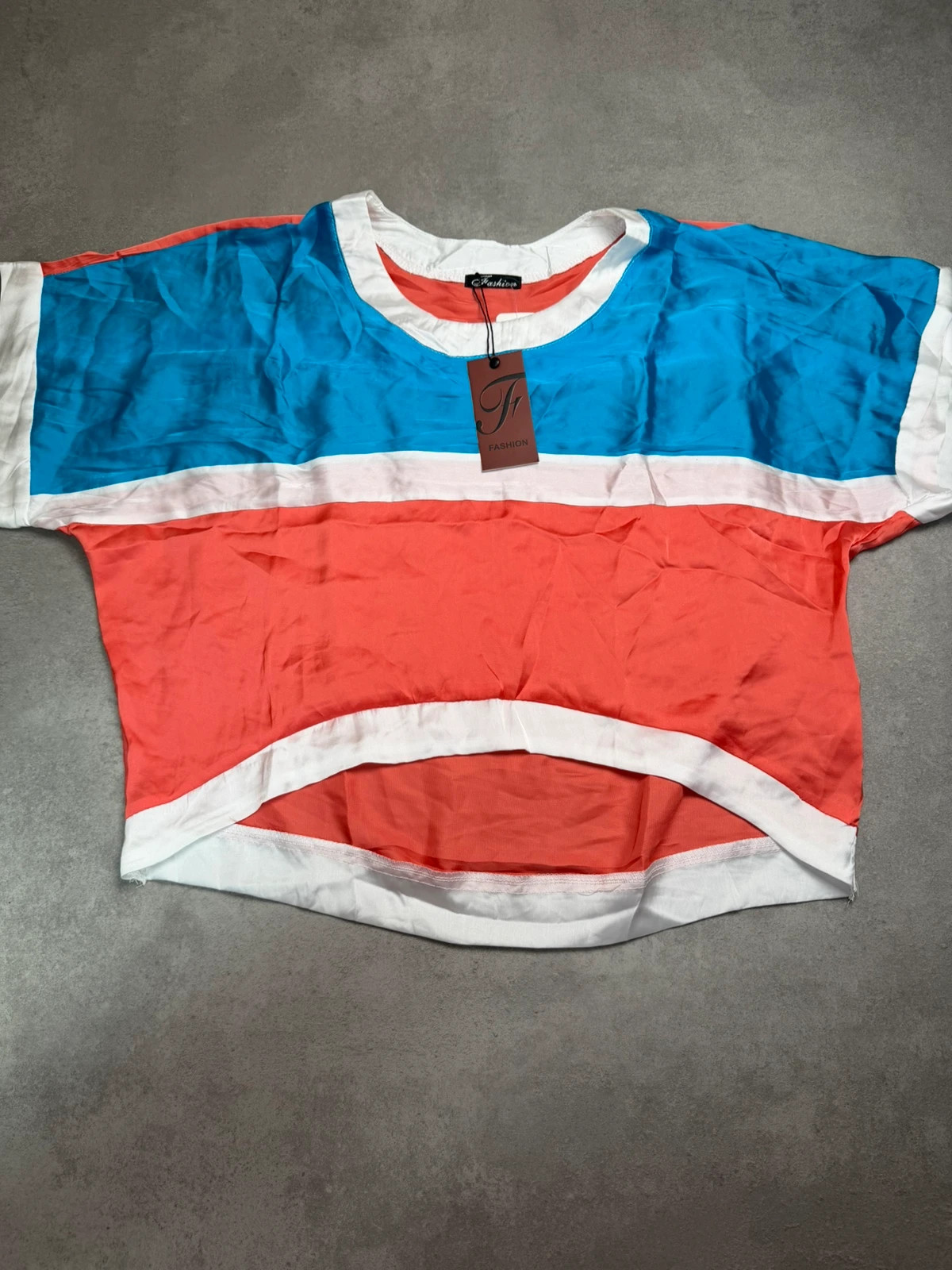 Tee-shirt Fashion Rouge, Bleu taille L FAS0337