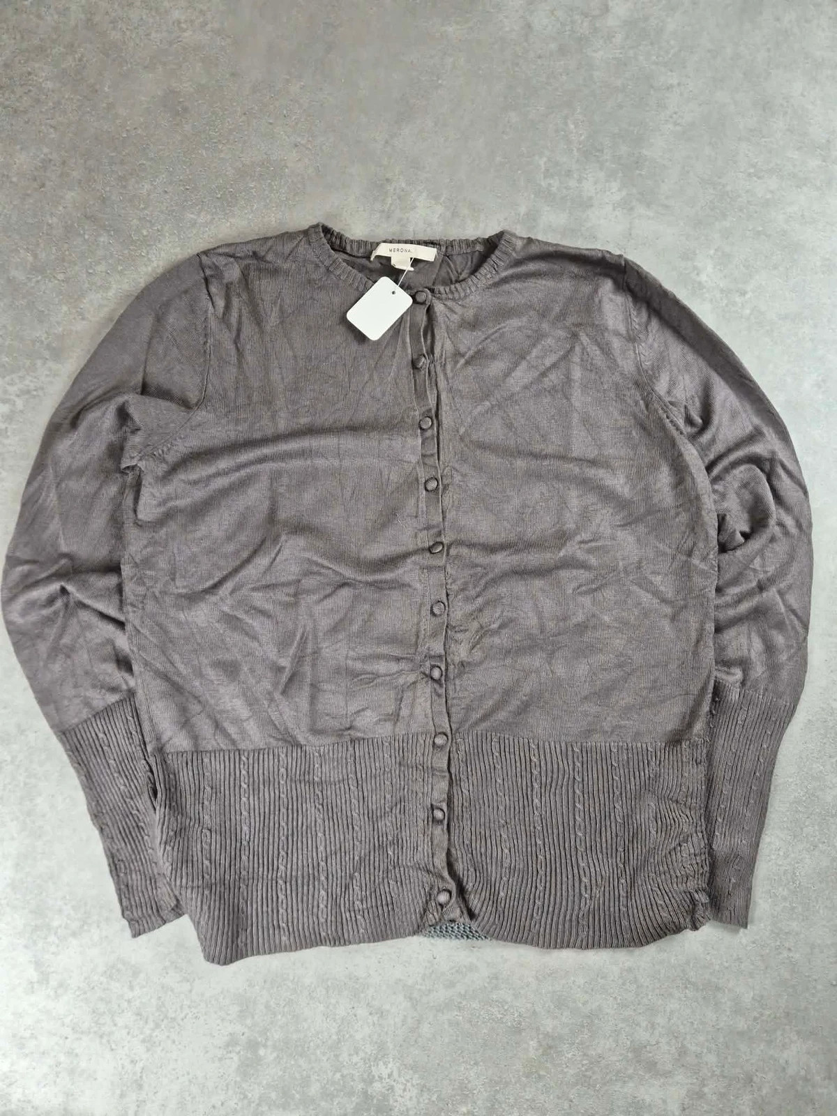 Gilet cardigan Merona Gris taille M ME0810