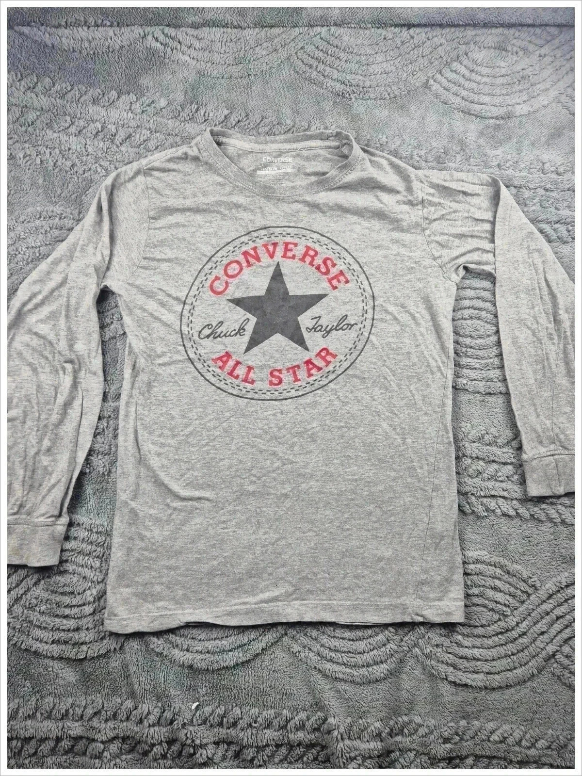 Tee-shirt manche longue Converse Gris Taille 12 - 12COTEE001