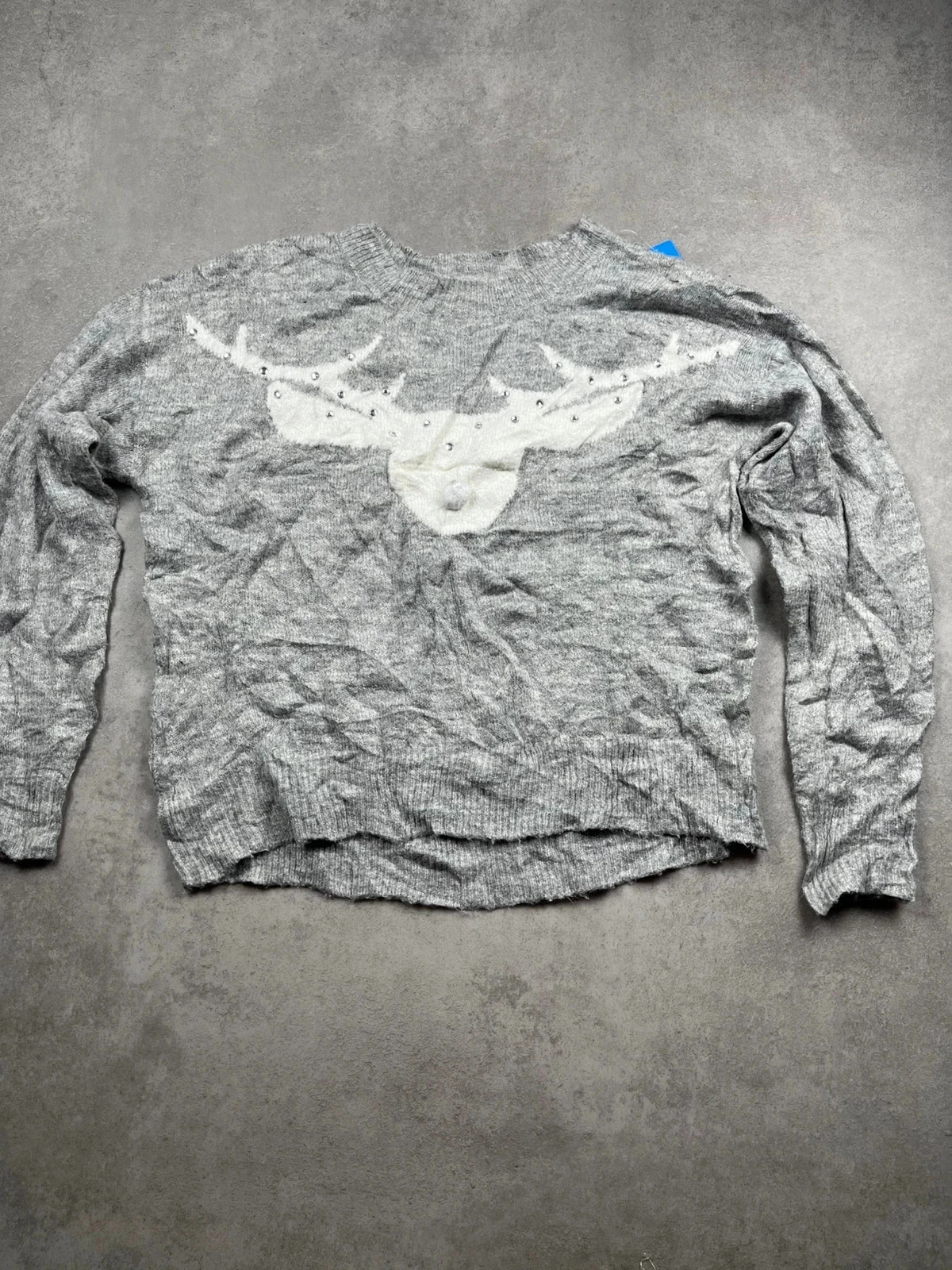 Pull de noel Justice Gris taille 12A