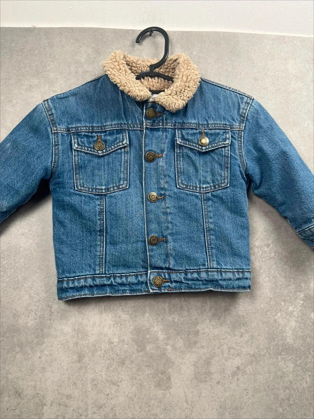 Veste en jean d'hiver Primark Bleu jean Taille 12-18M