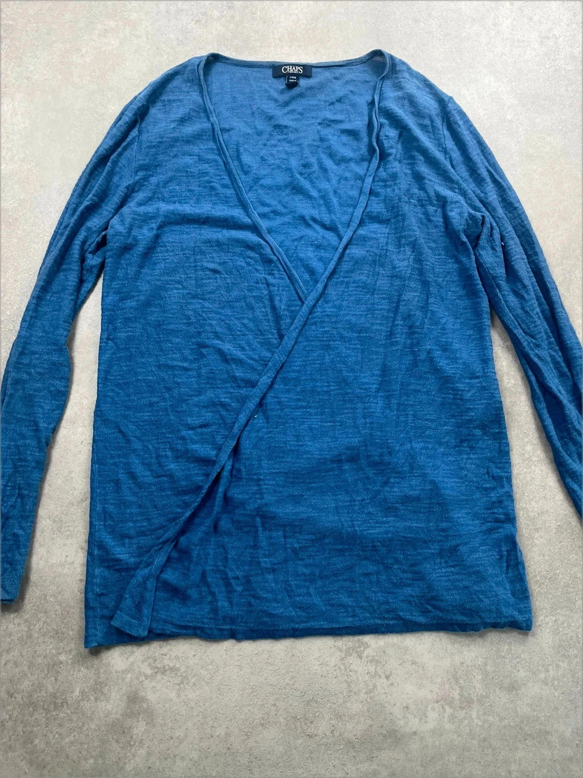 Gilet cardigan Chaps bleu Taille L