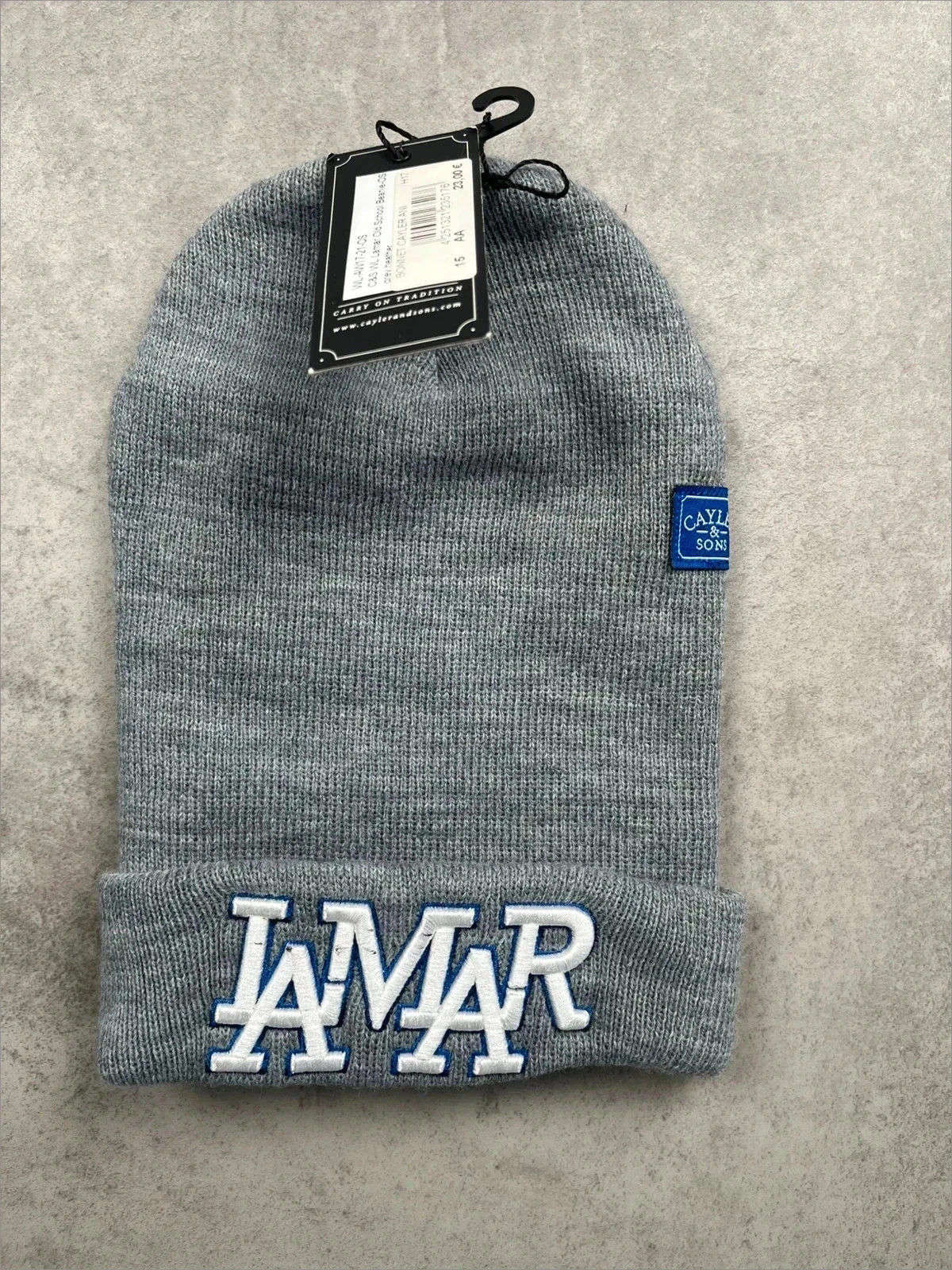 Bonnet Lamar Gris taille TU Neuf