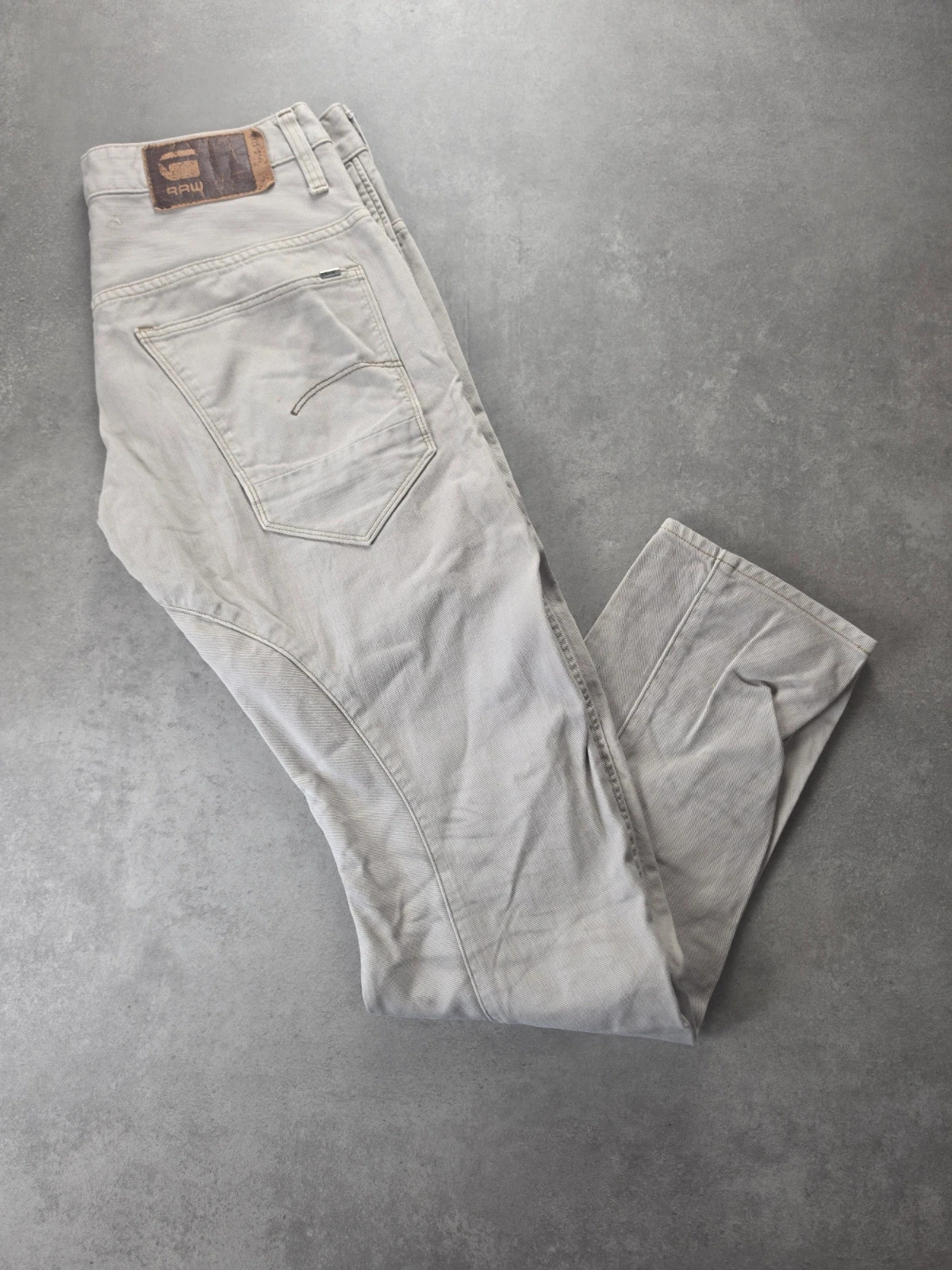 Jean G-Star Raw beige boutonnage taille 40 GST203