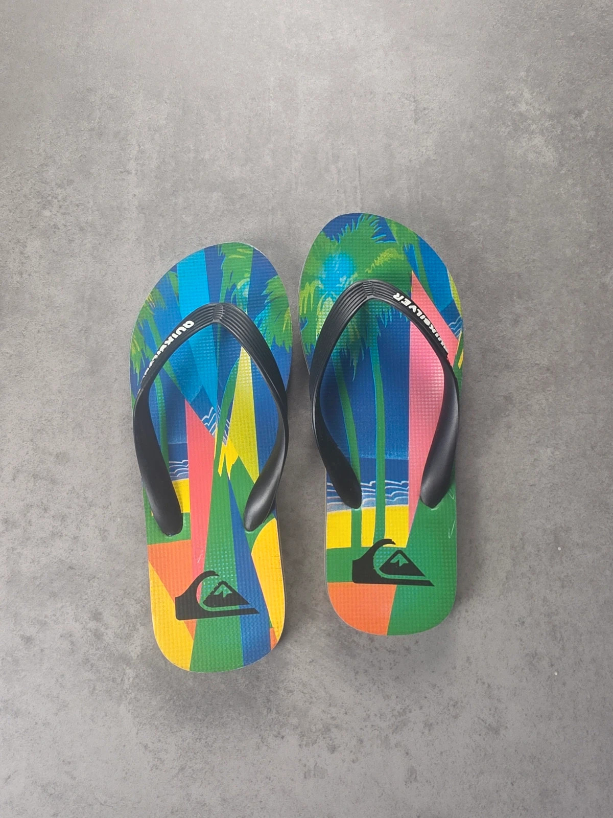 Tongs Quiksilver imprimé tropical multicolore 38/39