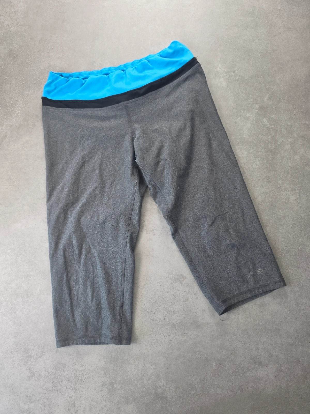 Legging Champion 3/4 gris et bleu taille M CHA097