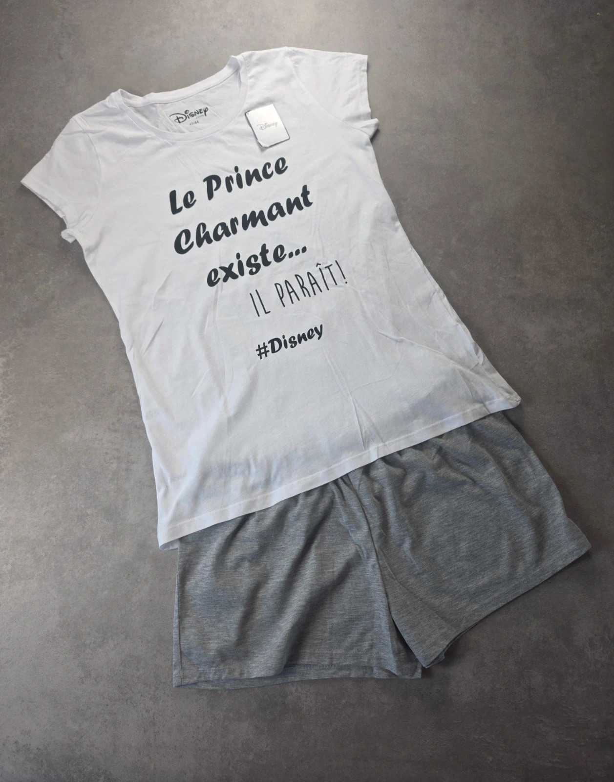 Pyjama Disney Prince Charmant t-shirt short 42/44