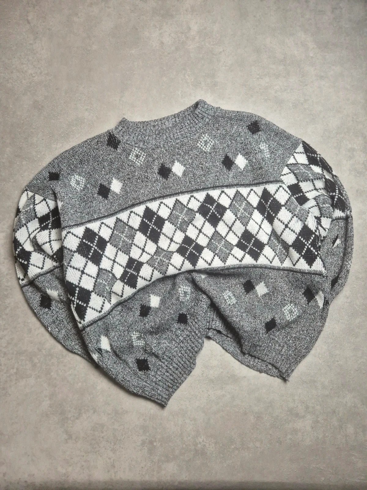Pull hiver Vintage Gris taille XL NB173