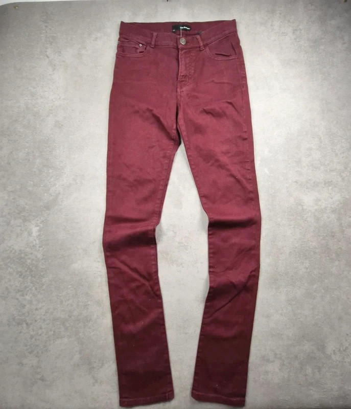 Jeans slim The kooples Rouge Bordeaux taille 36 TH156