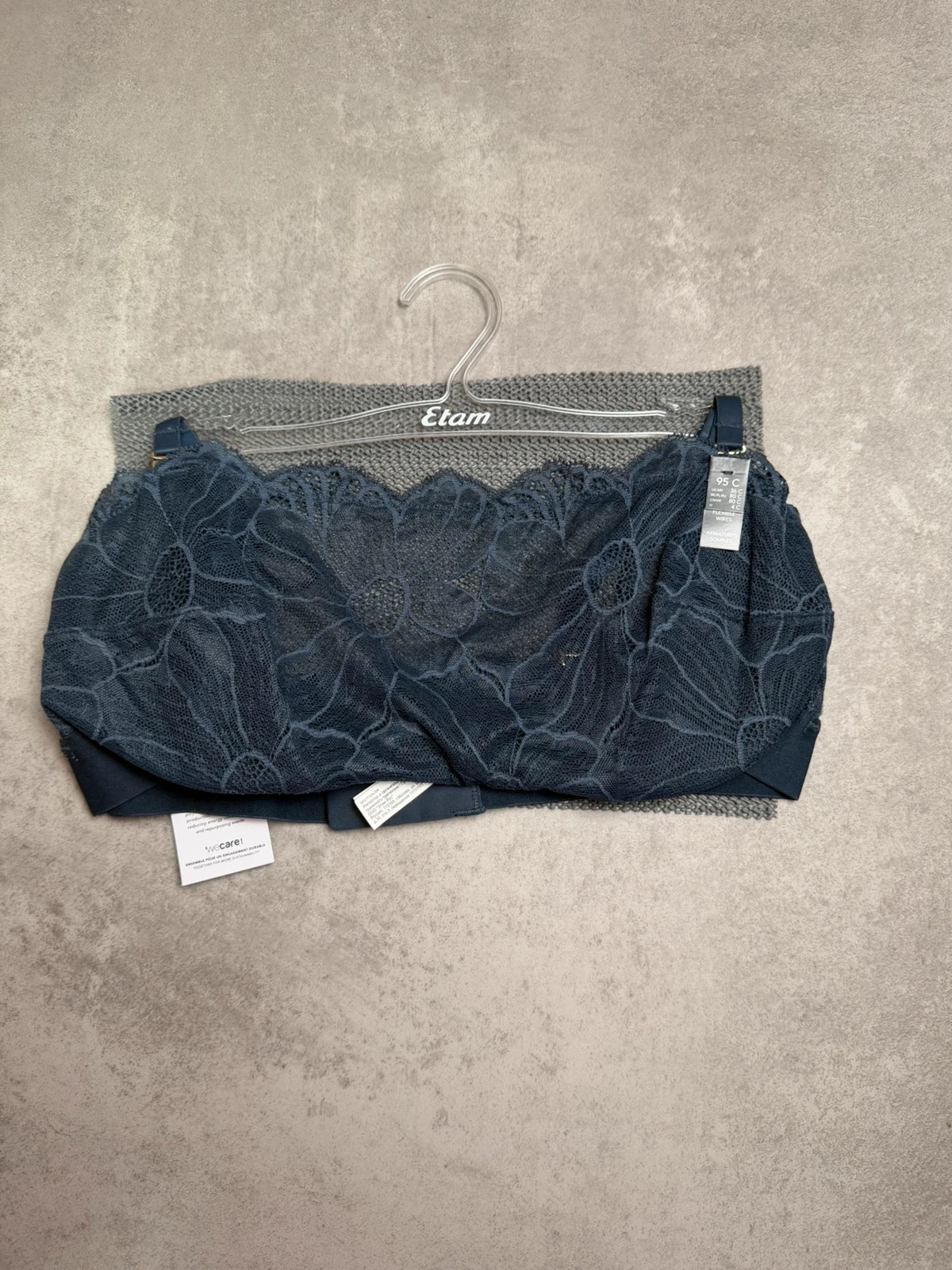 Bandeau soutien gorge Etam Marine taille 95C BST