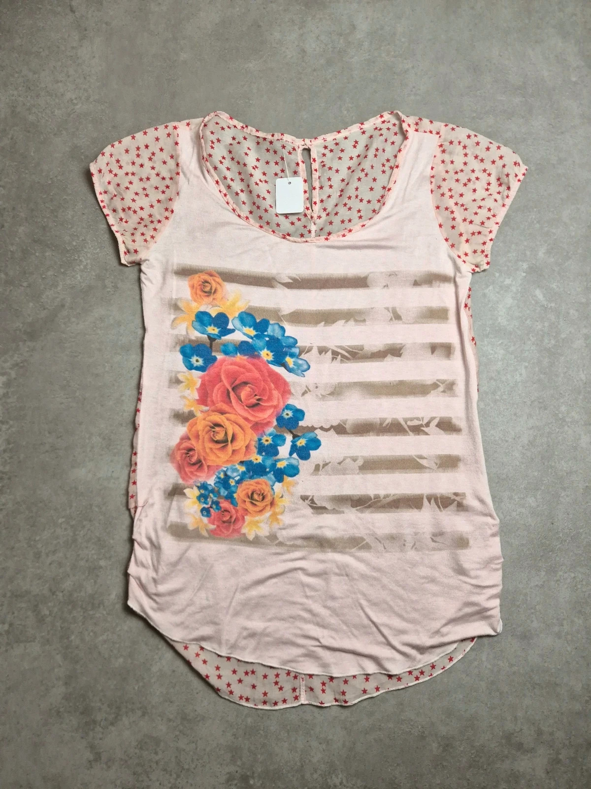 Tee-shirt Vintage Rose taille M ETO33