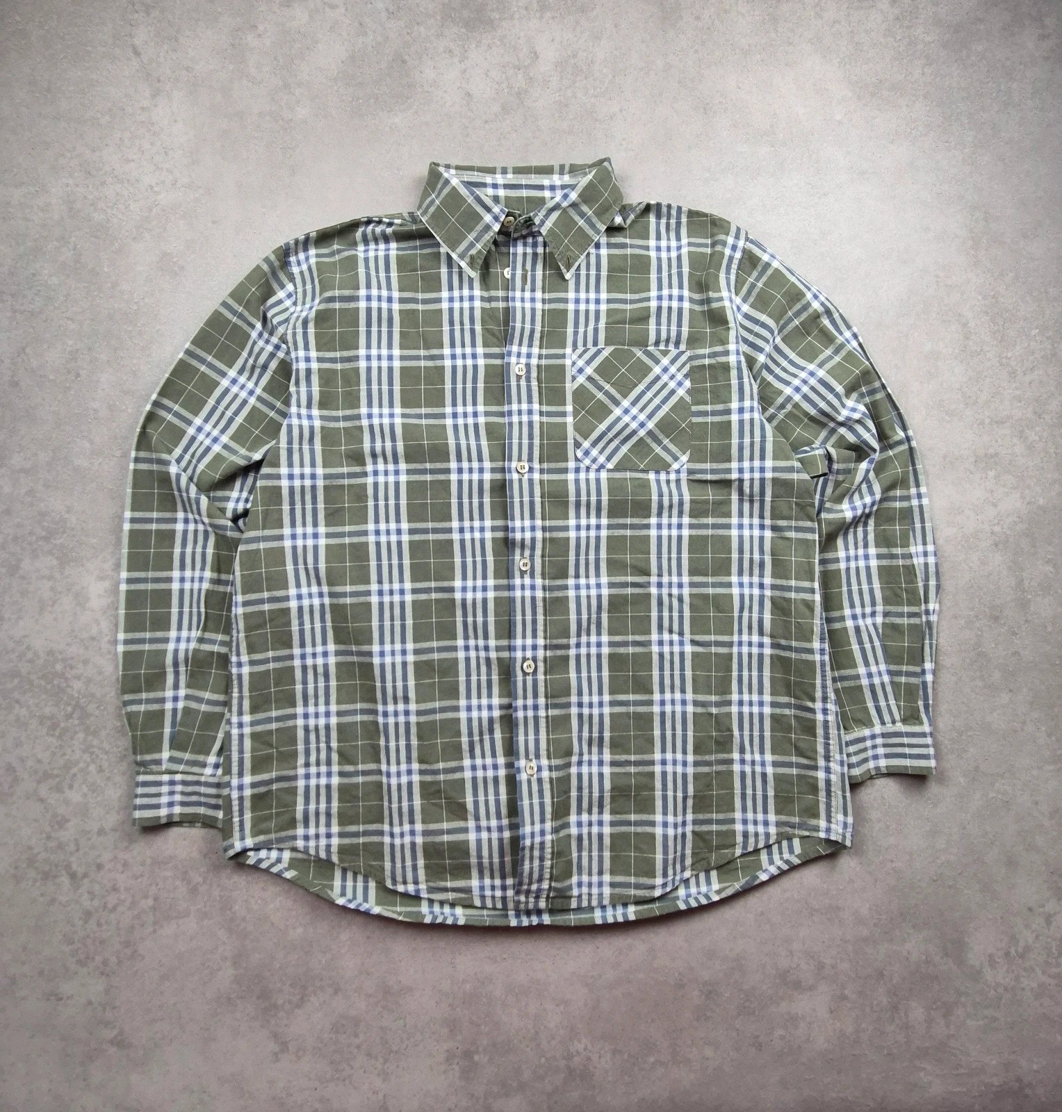Chemise manche longue à carreaux United colors of benetton Vert taille XL UCB141