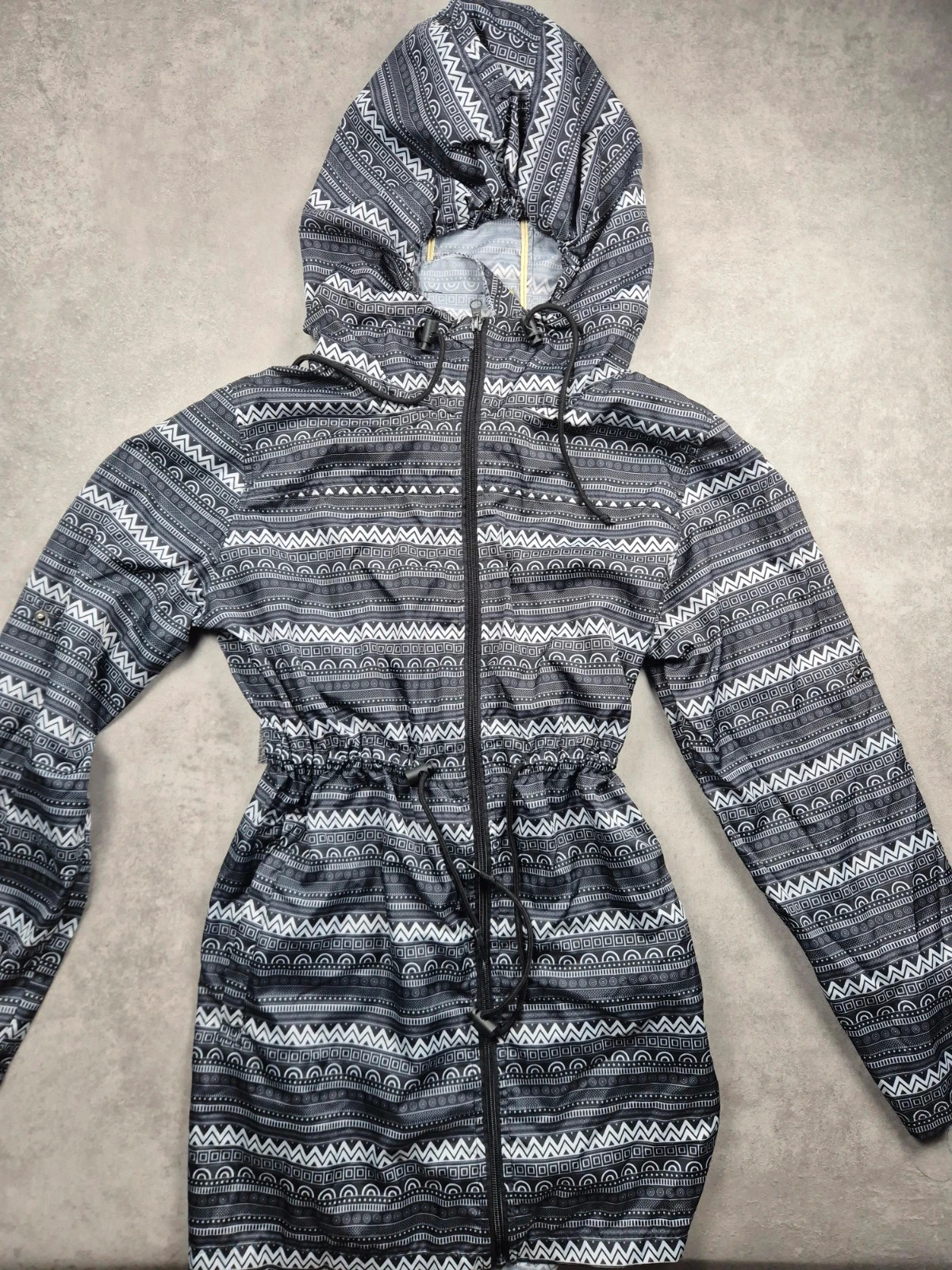 Coupe vent Parka in a pocket Gris, Noir taille M