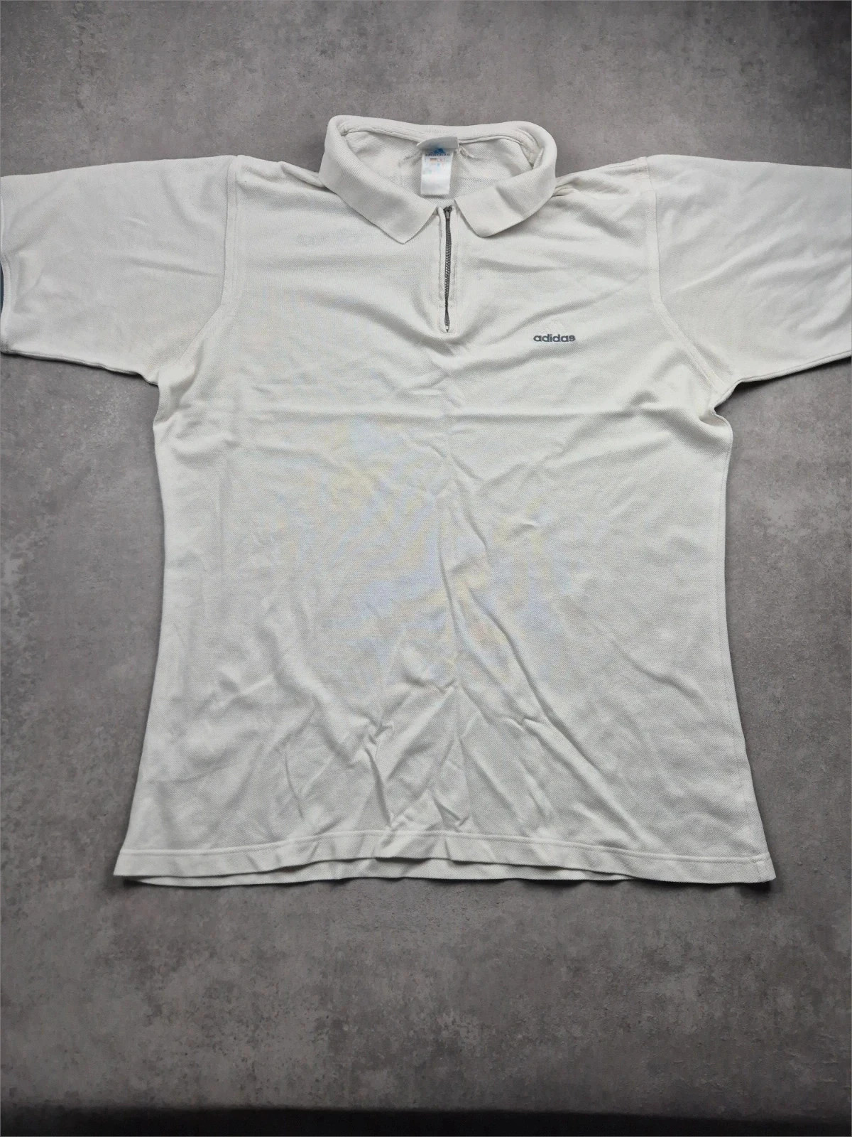 Polo zippée Adidas Blanc taille XXL