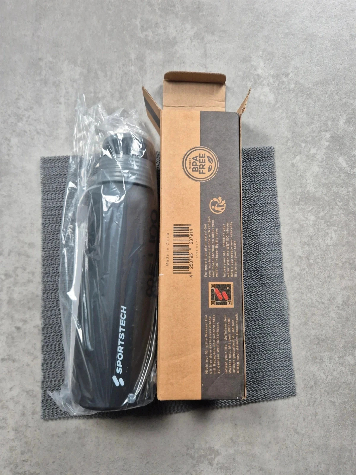 Gourde Sportstech WBT100 anthracite neuve
