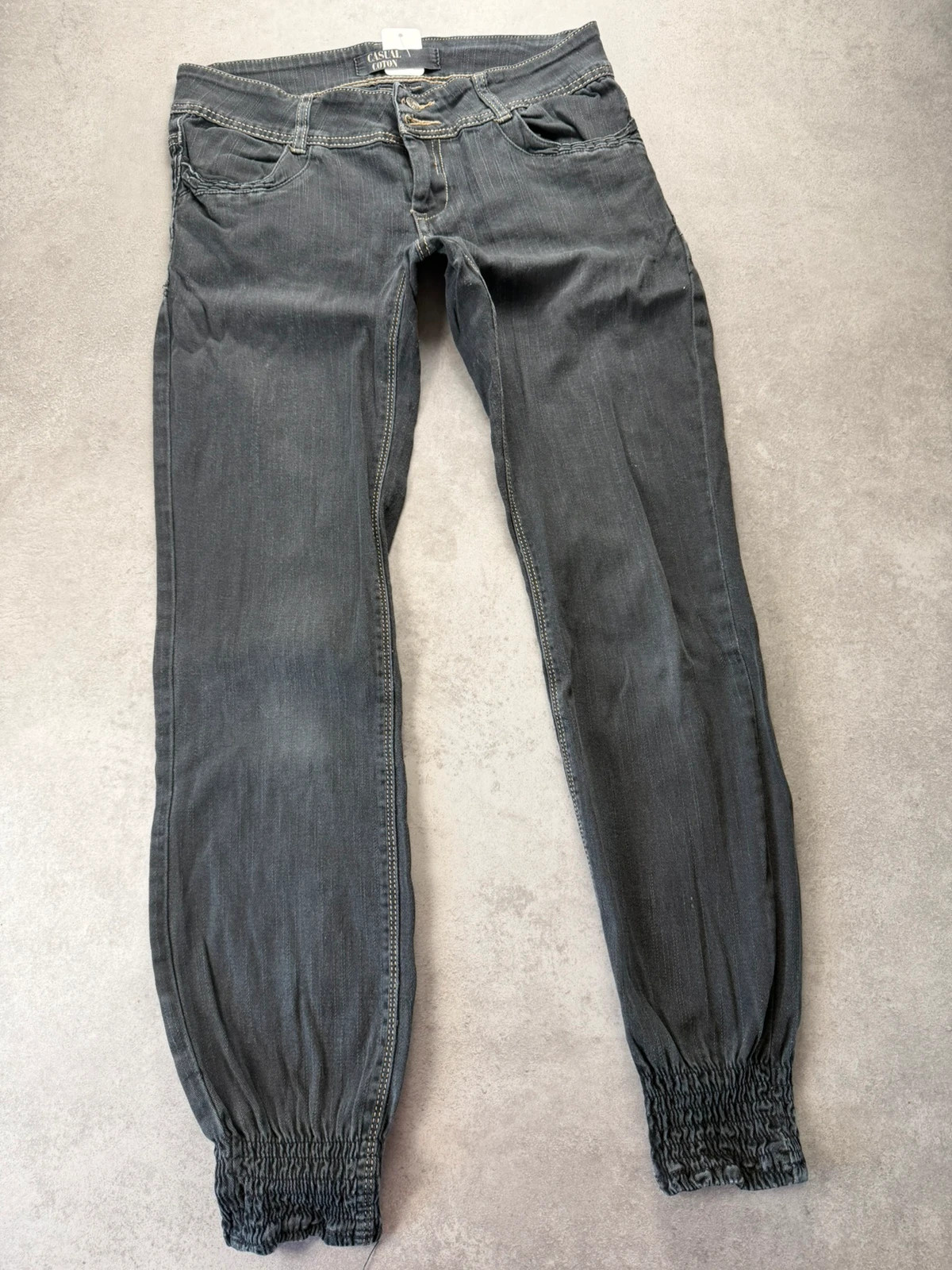 Jean Casual Attitude jogg gris délavé bas élastiqué 40 CC0173