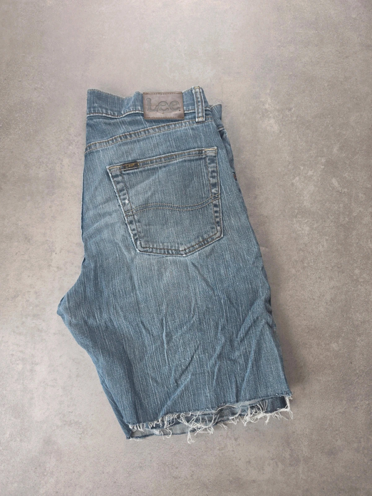 Short en jean Lee retaillé bleu délavé 42 LE033