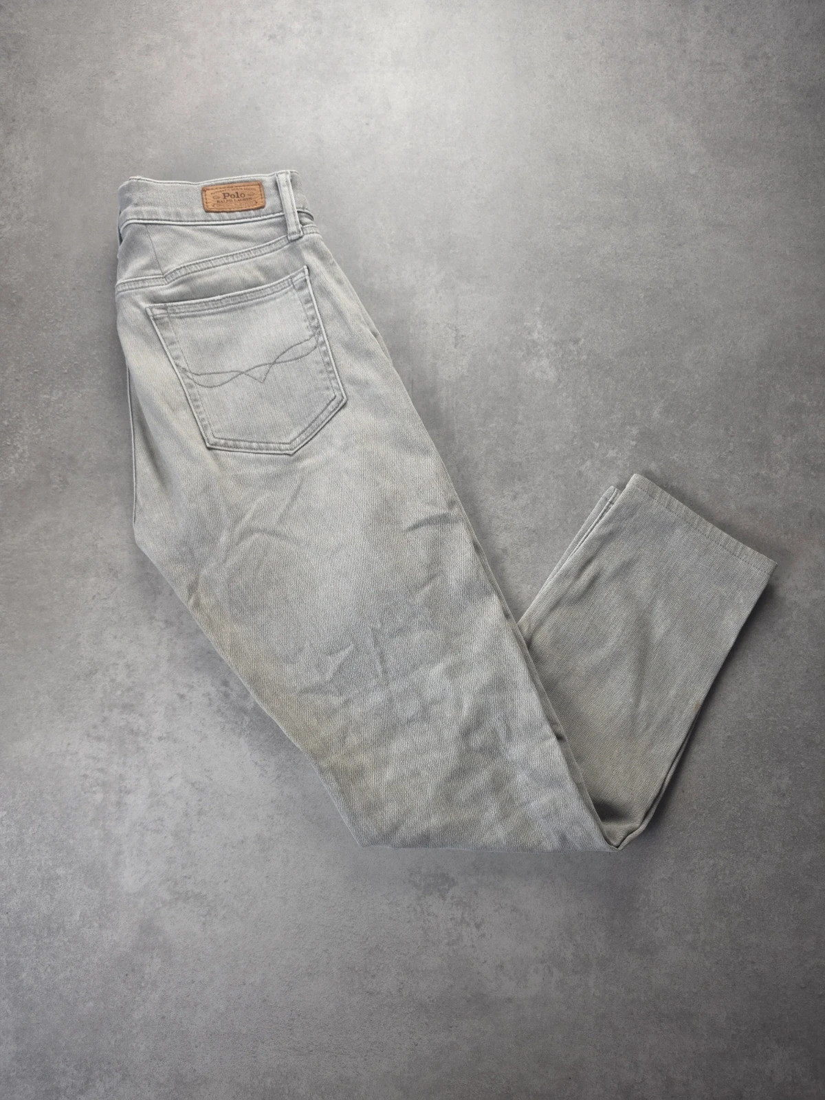 Jean Polo Ralph Lauren slim gris délavé T36