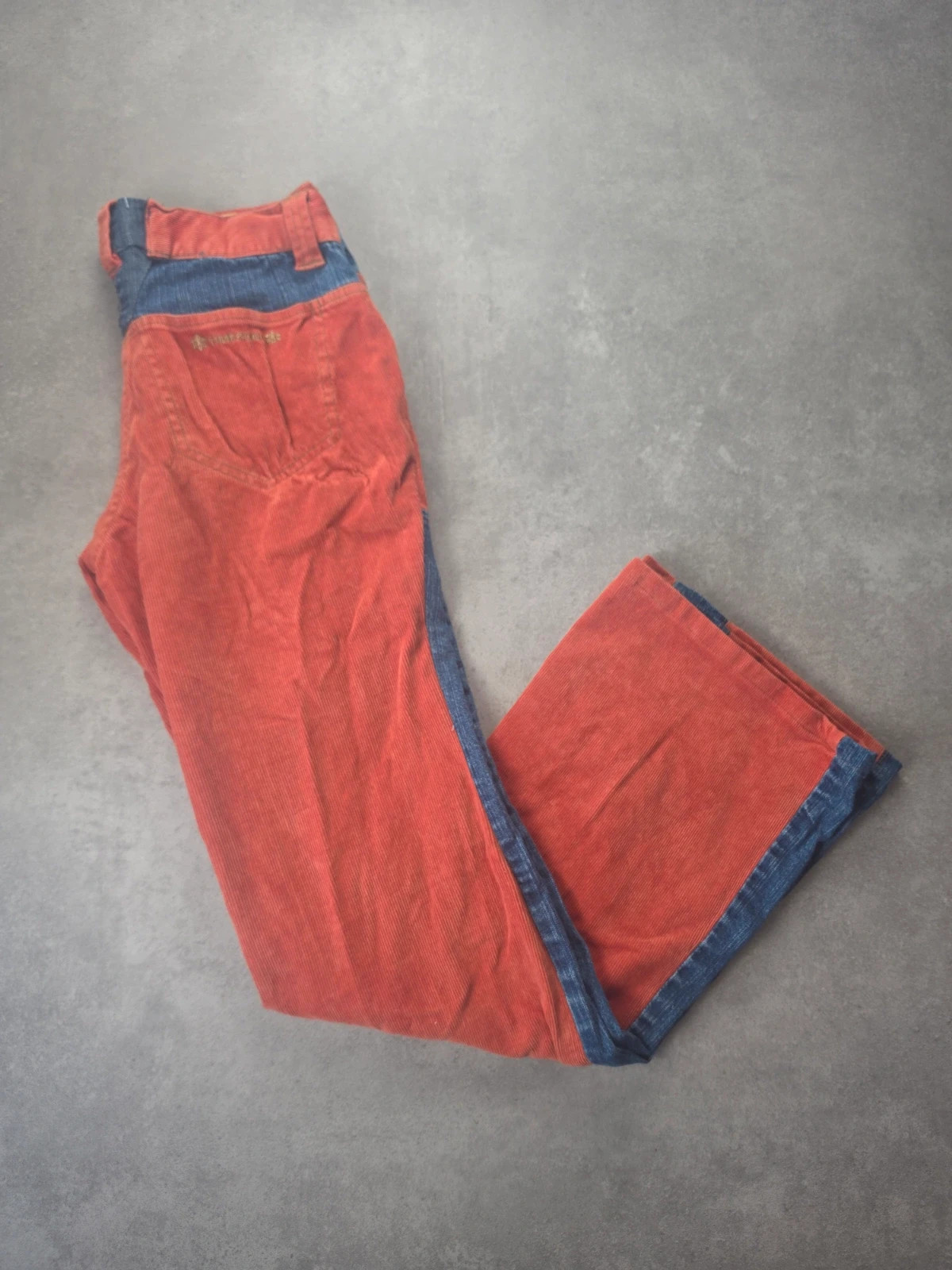 Pantalon Timezone velours côtelé bicolore 38 JB043