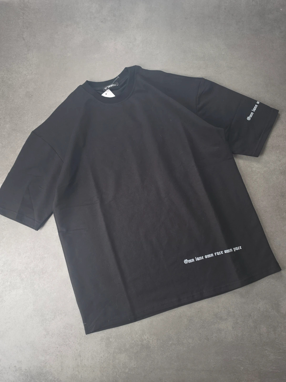 T-shirt TripFit oversize noir imprimé L tri037