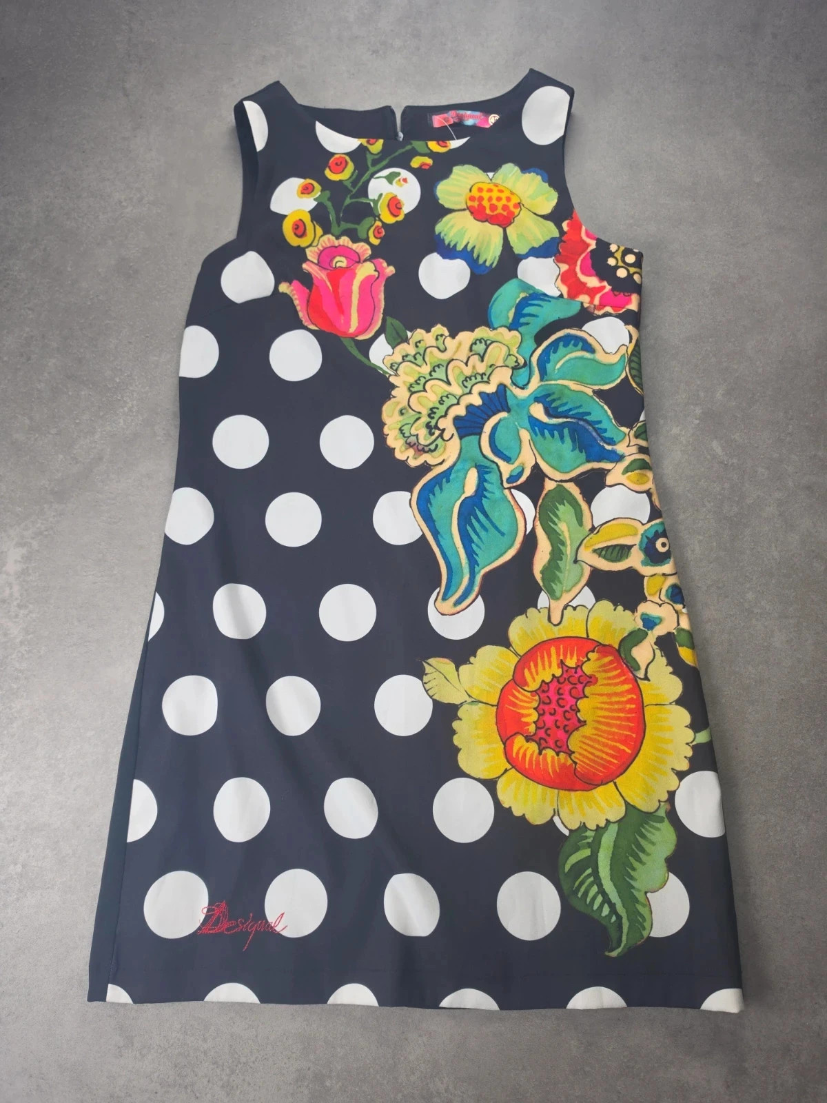 Robe Desigual pois fleurs multicolore taille 42 -DES1143