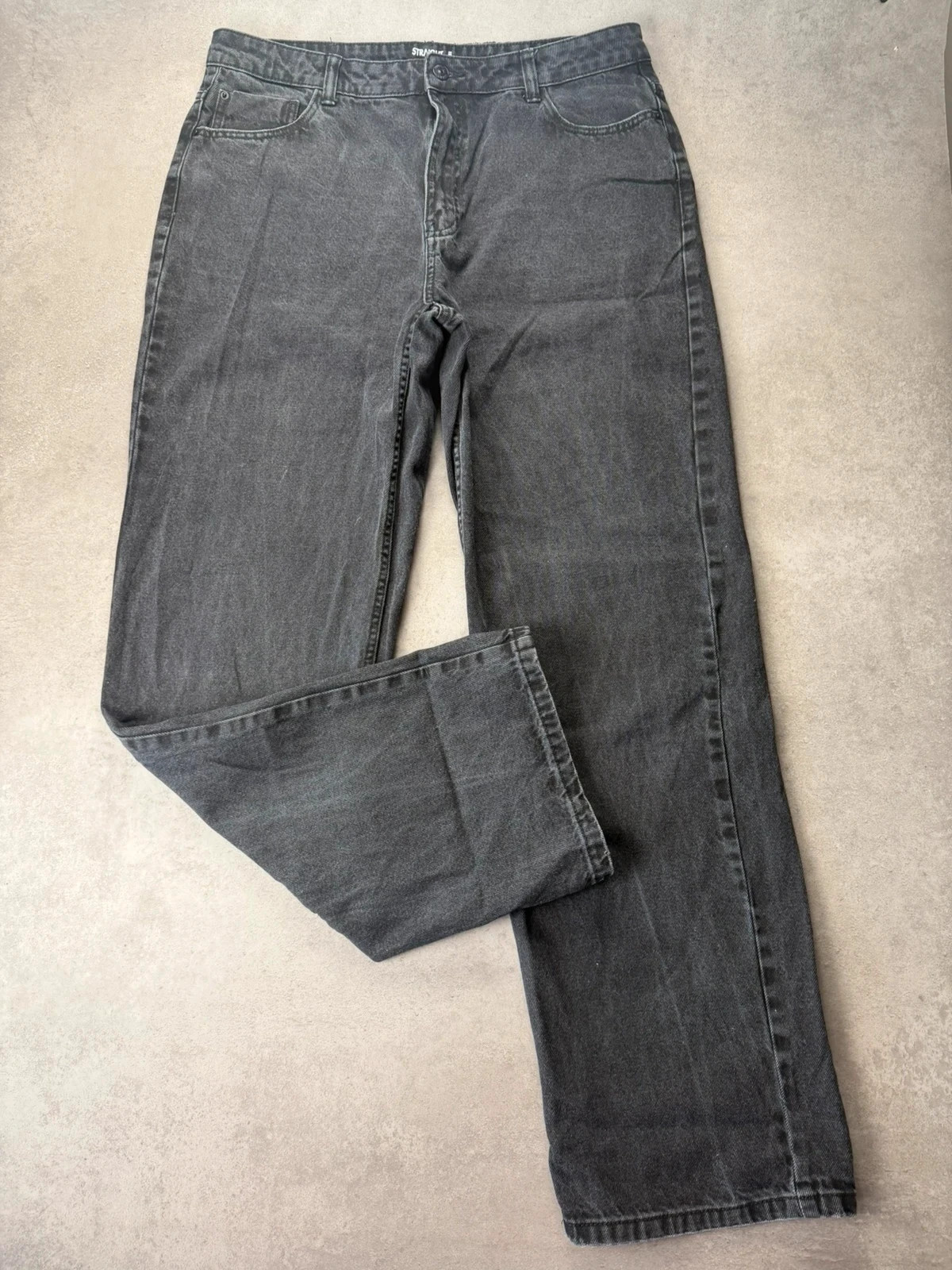 Jean Kiabi straight gris délavé taille 44
