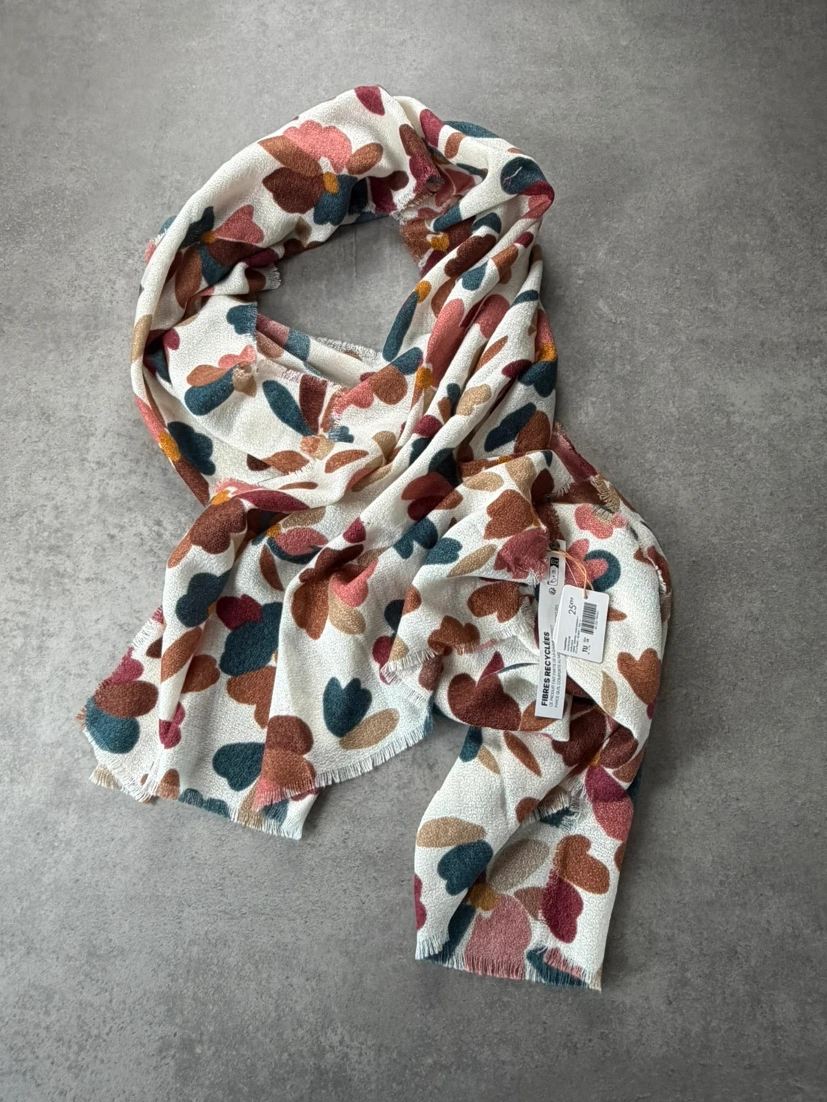 Foulard Bonobo neuf fleuri multicolore TU BON1587