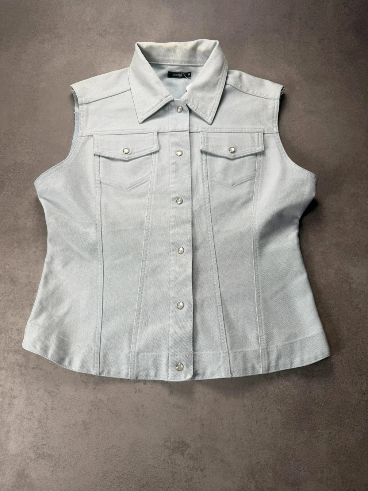 Gilet en jean sans manches Autreton vintage gris XXL AUT114