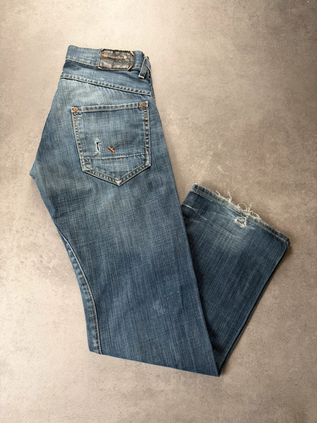 Jean G-Star Raw délavé taille 40 usé destroy GST100